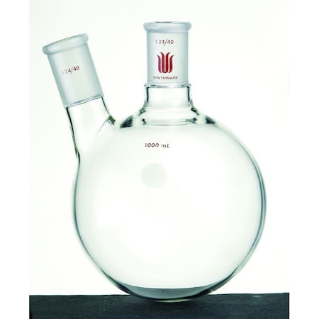 Synthware FLASK, TWO NECK, ANGLED, 24/40, 24/40, 1000mL F41241L